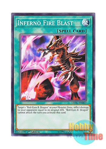 画像1: 英語版 LEDU-EN007 Inferno Fire Blast 黒炎弾 (ノーマル) 1st Edition