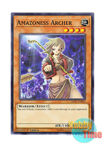 画像1: 英語版 LEDU-EN012 Amazoness Archer (Updated from: Amazon Archer) アマゾネスの射手 (ノーマル) 1st Edition