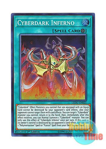 画像1: 英語版 LEDU-EN025 Cyberdark Inferno サイバーダーク・インフェルノ (スーパーレア) 1st Edition