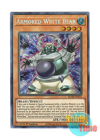 画像1: 英語版 BLAR-EN016 Armored White Bear アーマード・ホワイトベア (シークレットレア) 1st Edition