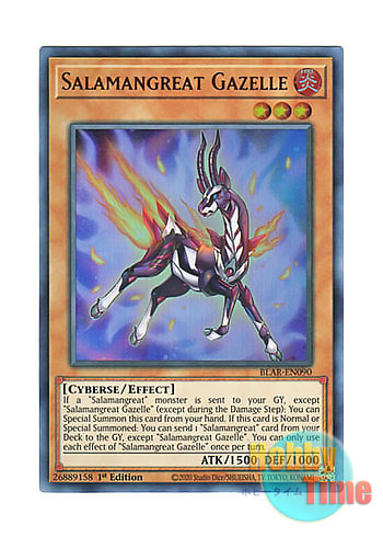 画像1: 英語版 BLAR-EN090 Salamangreat Gazelle 転生炎獣ガゼル (ウルトラレア) 1st Edition
