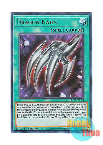 画像1: 英語版 BLCR-EN003 Dragon Nails 闇竜族の爪 (ウルトラレア) 1st Edition