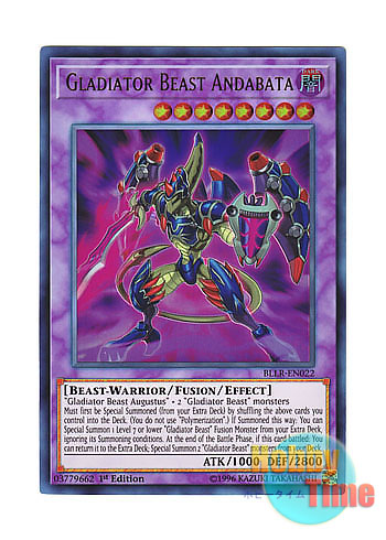 画像1: 英語版 BLLR-EN022 Gladiator Beast Andabata 剣闘獣アンダバタエ (ウルトラレア) 1st Edition