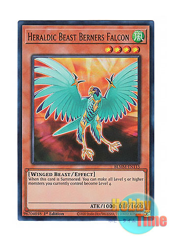 画像1: 英語版 BLMM-EN115 Heraldic Beast Berners Falcon 紋章獣ベルナーズ・ファルコン (ウルトラレア) 1st Edition