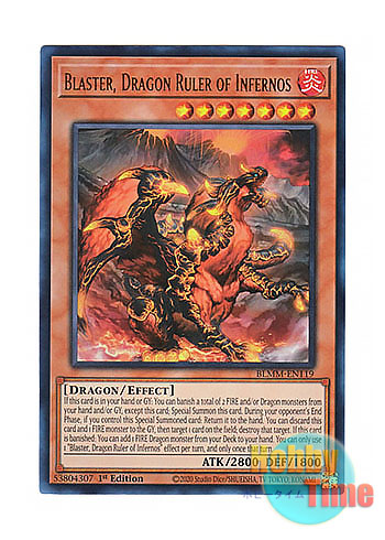 画像1: 英語版 BLMM-EN119 Blaster, Dragon Ruler of Infernos 焔征竜－ブラスター (ウルトラレア) 1st Edition