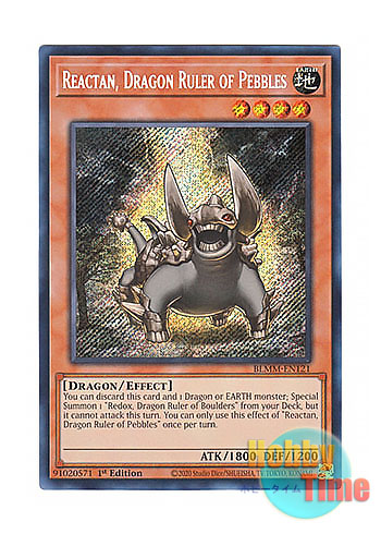 画像1: 英語版 BLMM-EN121 Reactan, Dragon Ruler of Pebbles 地征竜－リアクタン (シークレットレア) 1st Edition