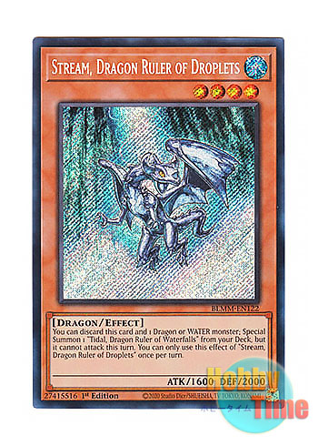 画像1: 英語版 BLMM-EN122 Stream, Dragon Ruler of Droplets 水征竜－ストリーム (シークレットレア) 1st Edition
