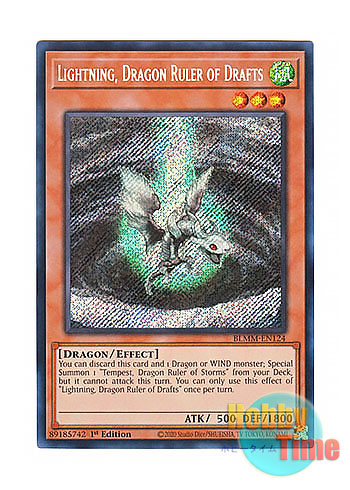 画像1: 英語版 BLMM-EN124 Lightning, Dragon Ruler of Drafts 風征竜－ライトニング (シークレットレア) 1st Edition