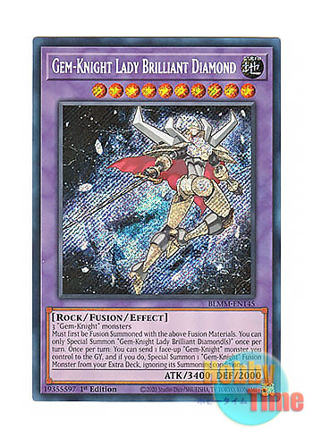 画像1: 英語版 BLMM-EN145 Gem-Knight Lady Brilliant Diamond ジェムナイトレディ・ブリリアント・ダイヤ (シークレットレア) 1st Edition