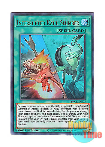 画像1: 英語版 BROL-EN075 Interrupted Kaiju Slumber 妨げられた壊獣の眠り (ウルトラレア) 1st Edition