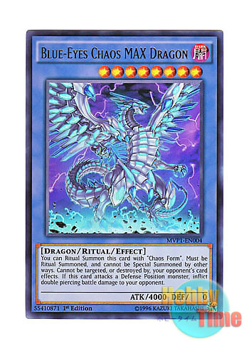 英語版 MVP1-EN004 Blue-Eyes Chaos MAX Dragon ブルーアイズ・カオス・MAX・ドラゴン (ウルトラレア) 1st  Edition