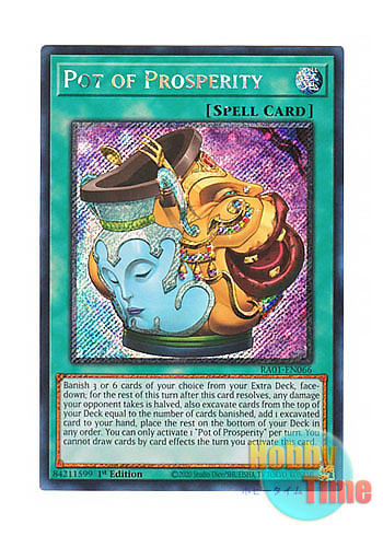 画像1: 英語版 RA01-EN066 Pot of Prosperity 金満で謙虚な壺 (プラチナシークレットレア) 1st Edition