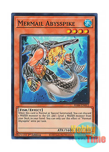 画像1: 英語版 RA04-EN012 Mermail Abysspike 水精鱗－アビスパイク (スーパーレア) 1st Edition