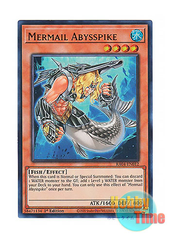 画像1: 英語版 RA04-EN012 Mermail Abysspike 水精鱗－アビスパイク (ウルトラレア) 1st Edition