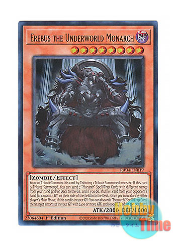 画像1: 英語版 RA04-EN019 Erebus the Underworld Monarch 冥帝エレボス (ウルトラレア) 1st Edition