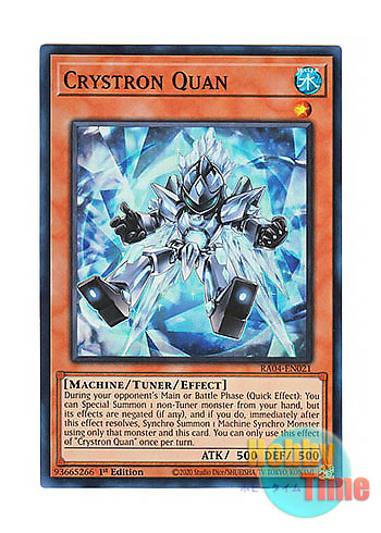 画像1: 英語版 RA04-EN021 Crystron Quan 水晶機巧－クオン (スーパーレア) 1st Edition