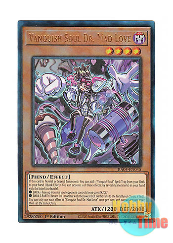 画像1: 英語版 RA04-EN045 Vanquish Soul Dr. Mad Love VS Dr.マッドラヴ (プリズマティックアルティメットレア) 1st Edition