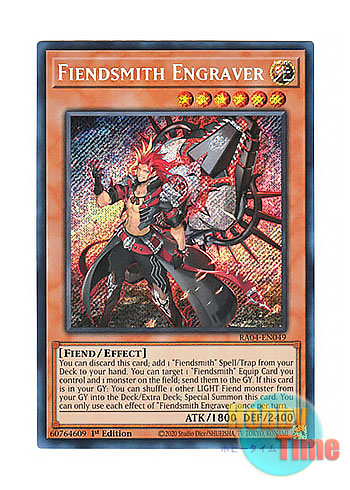 画像1: 英語版 RA04-EN049 Fiendsmith Engraver 魔を刻むデモンスミス (シークレットレア) 1st Edition