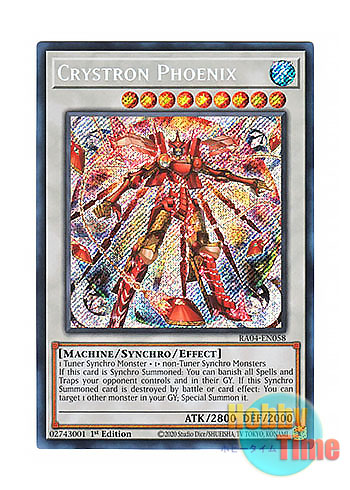 画像1: 英語版 RA04-EN058 Crystron Phoenix 水晶機巧－フェニキシオン (シークレットレア) 1st Edition