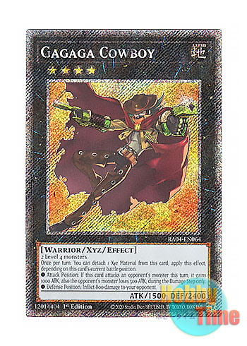 画像1: 英語版 RA04-EN064 Gagaga Cowboy ガガガガンマン (プラチナシークレットレア) 1st Edition