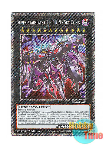 画像1: 英語版 RA04-EN072 Super Starslayer TY-PHON - Sky Crisis 厄災の星ティ・フォン (プラチナシークレットレア) 1st Edition