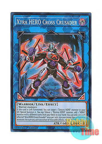 画像1: 英語版 RA04-EN076 Xtra HERO Cross Crusader X・HERO クロスガイ (スーパーレア) 1st Edition