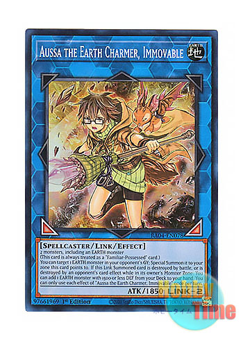 画像1: 英語版 RA04-EN078 Aussa the Earth Charmer, Immovable 崔嵬の地霊使いアウス (スーパーレア) 1st Edition