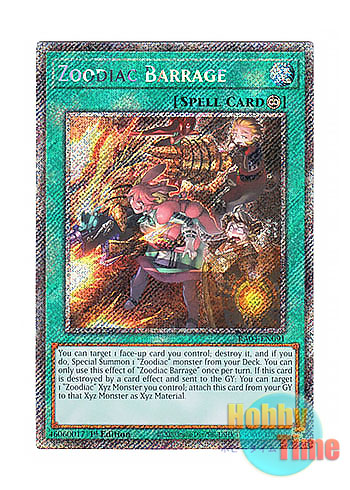 画像1: 英語版 RA04-EN091 Zoodiac Barrage 十二獣の会局 (プラチナシークレットレア) 1st Edition