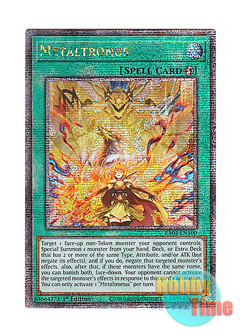 画像1: 英語版 RA04-EN100 Metaltronus 共界神淵体 (クォーターセンチュリーシークレットレア) 1st Edition