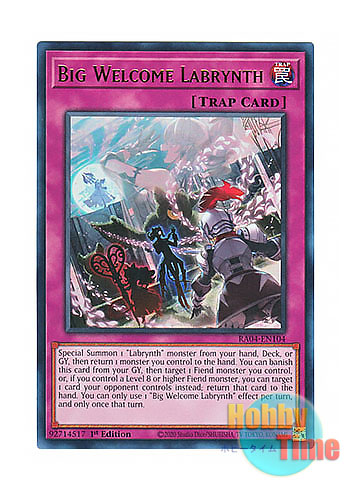 画像1: 英語版 RA04-EN104 Big Welcome Labrynth ビッグウェルカム・ラビュリンス (ウルトラレア) 1st Edition
