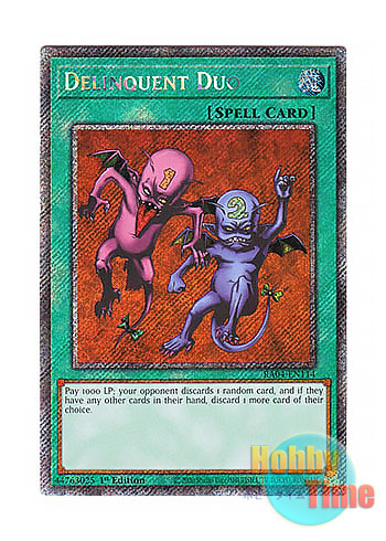 画像1: 英語版 RA04-EN114 Delinquent Duo いたずら好きな双子悪魔 (プラチナシークレットレア) 1st Edition