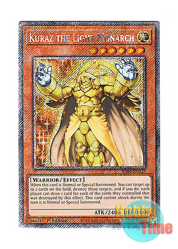 画像1: 英語版 RA04-EN133 Kuraz the Light Monarch 光帝クライス (プラチナシークレットレア) 1st Edition