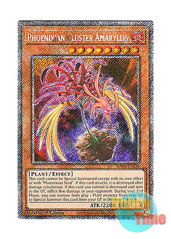 画像1: 英語版 RA04-EN136 Phoenixian Cluster Amaryllis フェニキシアン・クラスター・アマリリス (プラチナシークレットレア) 1st Edition