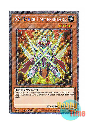 画像1: 英語版 RA04-EN141 XX-Saber Emmersblade XX－セイバー エマーズブレイド (プラチナシークレットレア) 1st Edition