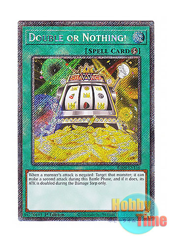 画像1: 英語版 RA04-EN156 Double or Nothing! ダブル・アップ・チャンス (プラチナシークレットレア) 1st Edition