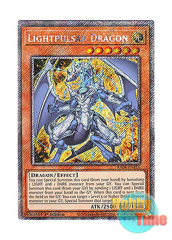 画像1: 英語版 RA04-EN176 Lightpulsar Dragon ライトパルサー・ドラゴン (プラチナシークレットレア) 1st Edition