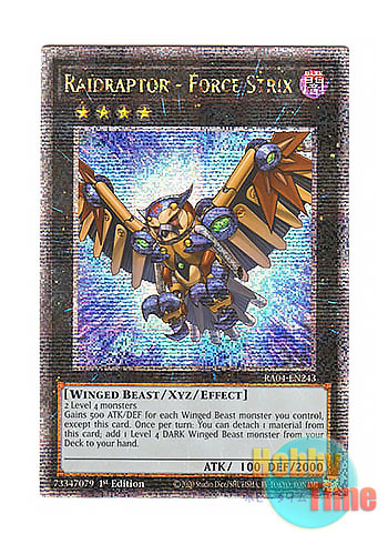 画像1: 英語版 RA04-EN243 Raidraptor - Force Strix RR－フォース・ストリクス (クォーターセンチュリーシークレットレア) 1st Edition