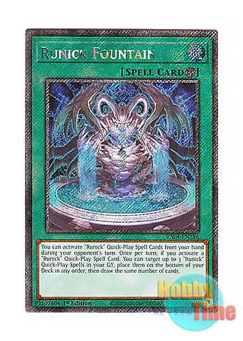 画像1: 英語版 RA04-EN296 Runick Fountain 神碑の泉 (プラチナシークレットレア) 1st Edition