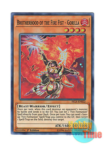 画像1: 英語版 FIGA-EN022 Brotherhood of the Fire Fist - Gorilla 勇炎星－エンショウ (スーパーレア) 1st Edition