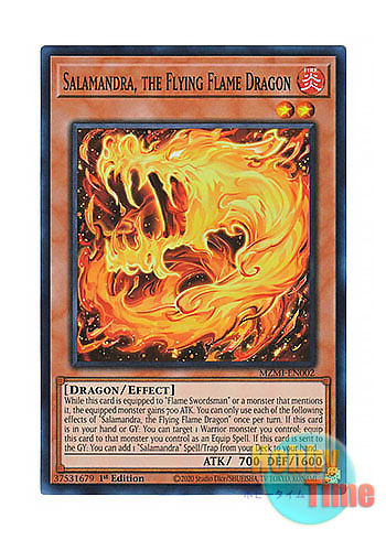 画像1: 英語版 MZMI-EN002 Salamandra, the Flying Flame Dragon 飛龍炎サラマンドラ (スーパーレア) 1st Edition
