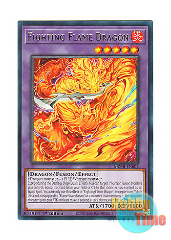 英語版 MZMI-EN005 Fighting Flame Dragon 闘気炎斬龍 (レア) 1st Edition