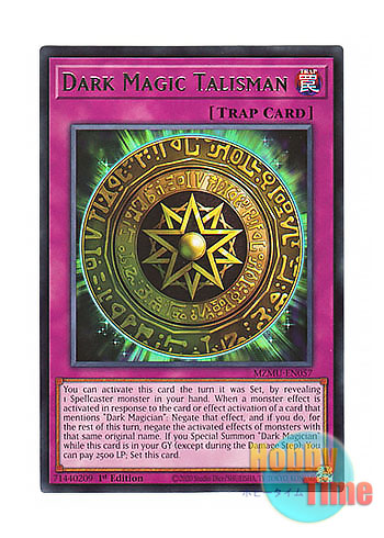 画像1: 英語版 MZMU-EN057 Dark Magic Talisman 黒魔術の護符 (レア) 1st Edition