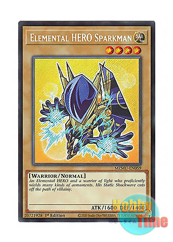 画像1: 英語版 MZMU-EN059 Elemental HERO Sparkman E・HERO スパークマン (シークレットレア) 1st Edition