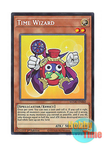画像1: 英語版 MZMU-EN060 Time Wizard 時の魔術師 (シークレットレア) 1st Edition
