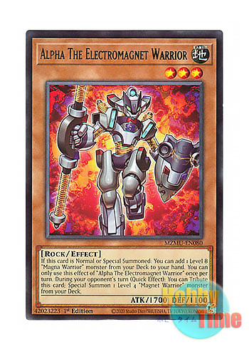 画像1: 英語版 MZMU-EN080 Alpha The Electromagnet Warrior 電磁石の戦士α (レア) 1st Edition