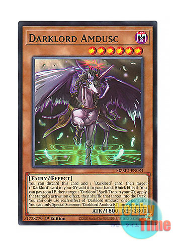 画像1: 英語版 MZMU-EN084 Darklord Amdusc 堕天使アムドゥシアス (レア) 1st Edition