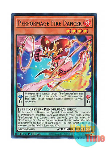 画像1: 英語版 MZTM-EN049 Performage Fire Dancer Emファイヤー・ダンサー (スーパーレア) 1st Edition