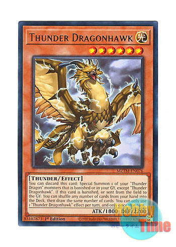 画像1: 英語版 MZTM-EN076 Thunder Dragonhawk 雷鳥龍－サンダー・ドラゴン (レア) 1st Edition