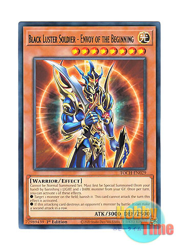 画像1: 英語版 TOCH-EN029 Black Luster Soldier - Envoy of the Beginning カオス・ソルジャー －開闢の使者－ (レア) 1st Edition