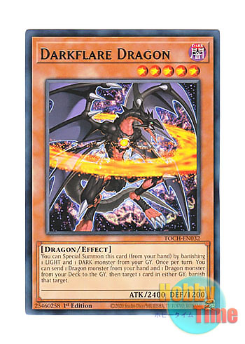 英語版 TOCH-EN032 Darkflare Dragon ダークフレア・ドラゴン (レア